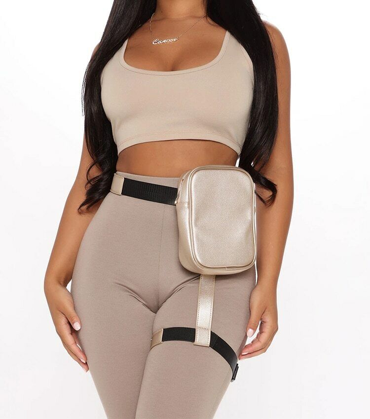 Fashion Women Waist Leg Belt Leather Cool Girl Bag Fanny Pack For Outdoor