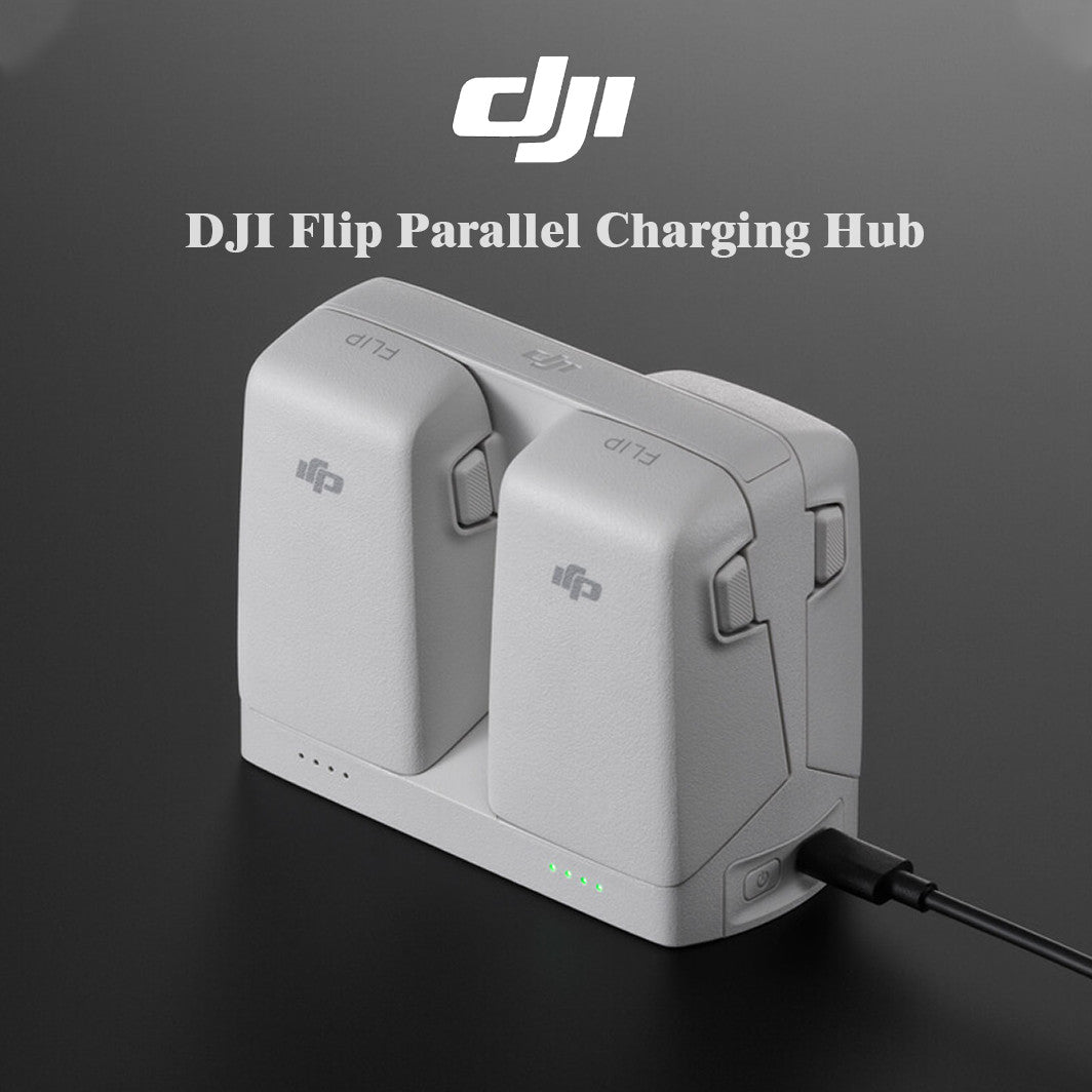 DJI Flip Parallel Charging Hub – 2-Battery Fast Charge, Power Bank, for DJI Flip