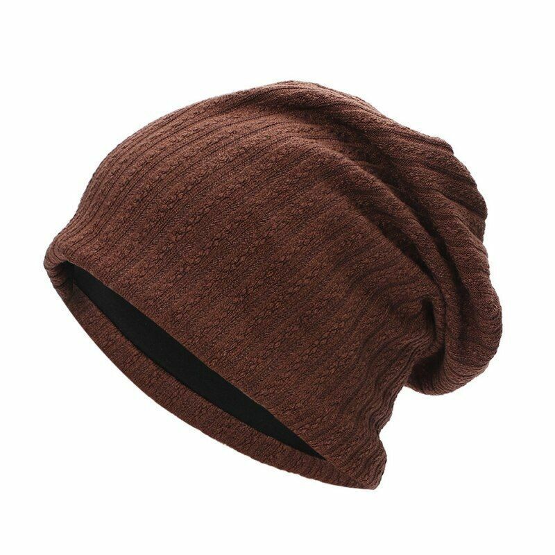 Beanie Cap Thermal Elastic Knitted Cotton Warm Hat Autumn Spring Outdoor Sports