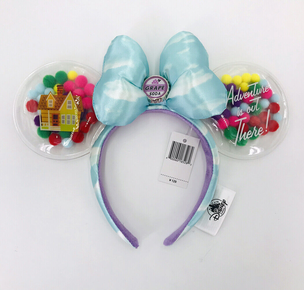 Minnie Ears 2020 Disney Parks UP Grape Soda Cap Balloons Movie Hat Headband