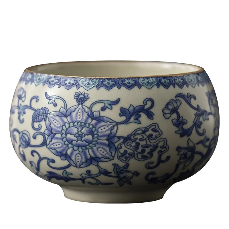 7cm Ceramic Vintage Master Cup Ru Kiln Ice Crackle Tea Set Tea Ceremony