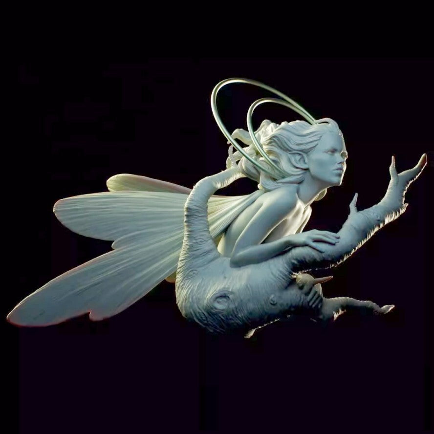 1/10 resin bust figure model Fantasy Butterfly Fairy Bust unassembled unpainted