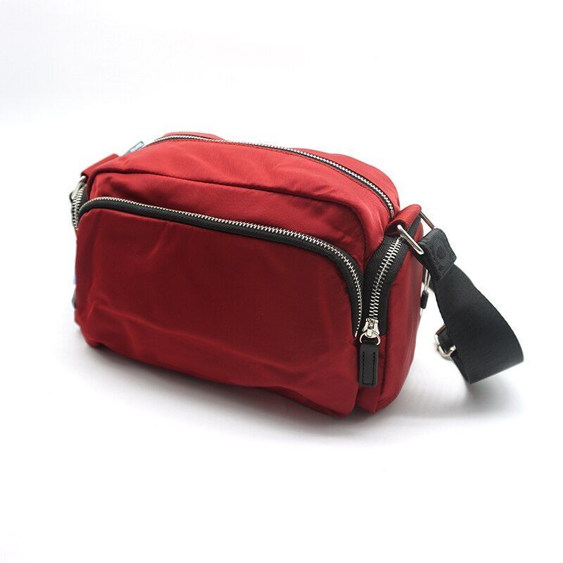 Nylon Medium Size Messenger Bag Fashion Shoulder Bag Purse Grey/Blue/Black/White