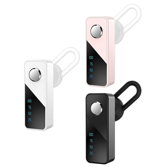 Bluetooth 5.2 Earpiece Wireless Headset Driving Trucker Earbuds Noise Cancelling