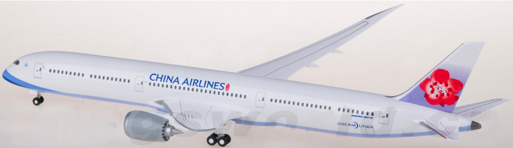1:200 34CM Hogan CHINA AIRLINES BOEING 787-10 Airplane ABS Plastic Plane Model