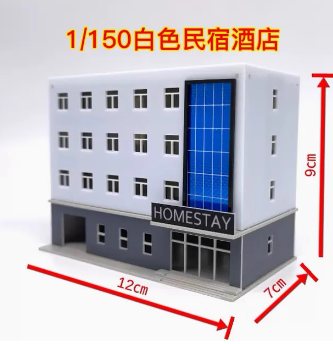 1:150 Scale Building Models Railroads Scenery Layout Modern City Homestay DIY