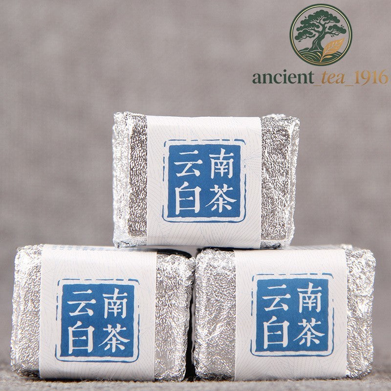 500g Mini Yunnan Chinese White Tea Bai Cha Tea Small Brick Cake