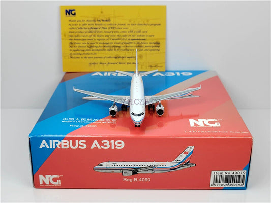 NG Models PLA Air Force for Airbus A319-100 B-4090 1/400 Plane Pre-built Model