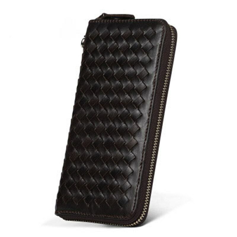Men's Wallet Card&ID Bag Money Genuine Leather Multi-card Clamps Purse Cash Clip