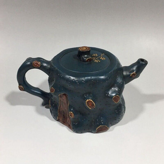 Chinese Yixing Zisha Clay Handmade Exquisite Teapot (树桩紫砂壶 底款:蒋蓉)