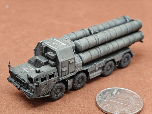 Handmade 1/144 Russian S300 Missile Truck Tank Model Finished Product