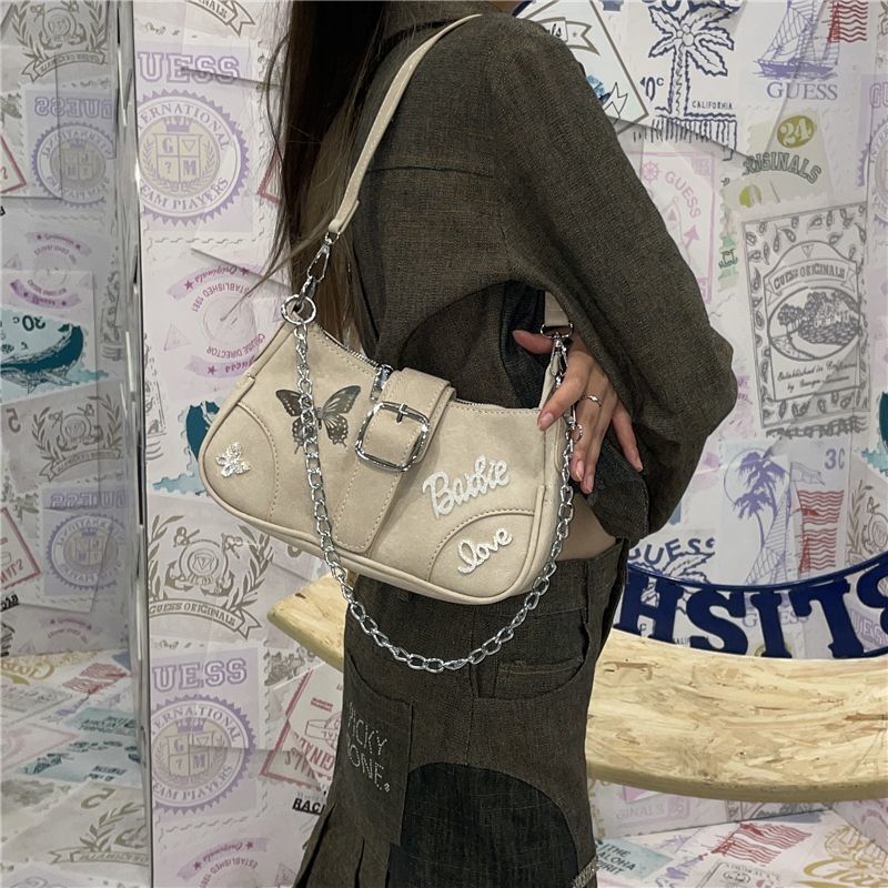 Handbags Small Shoulder Bags Versatile Underarm Bag 25*8*15 CM Purse Beige 1 PC