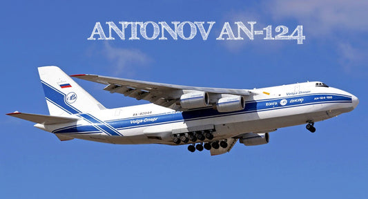 1:400 ANTONOV AN-124 Airfreighter Transport Airplane ABS Plastic Assembled Model