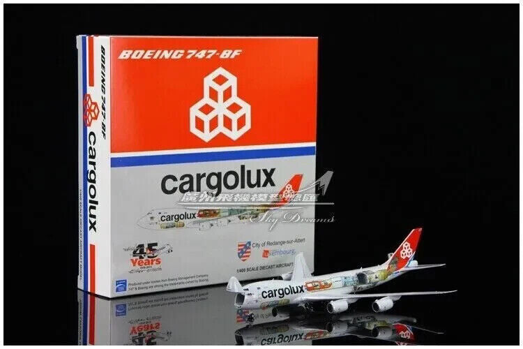 1:400 JC Wings Cargolux BOEING 747-8F Airfreighter Plane Diecast Airplane Model