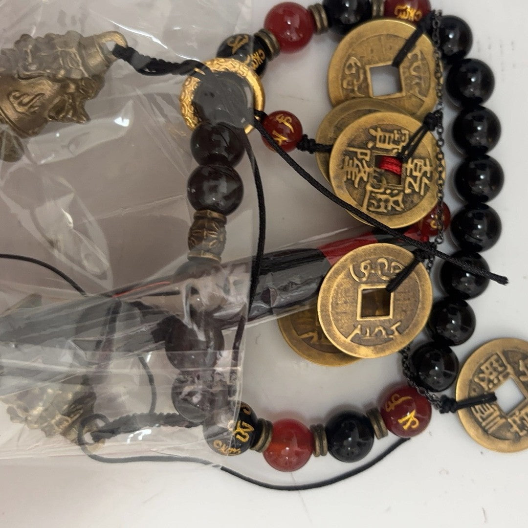 New Chinese Style Shangui Coin Handheld Rope Ethnic Bell Tassel Amulet
