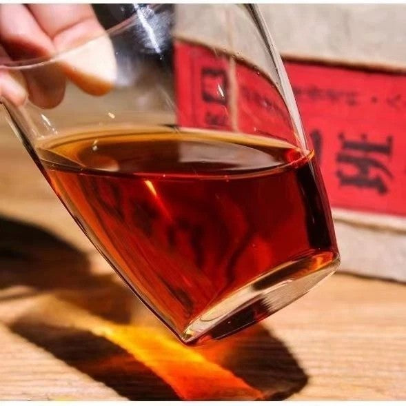 500g MengHai Puer Ripe Tea Pu'Er Brick Cooked BuLangShan Jujube fragrance tea