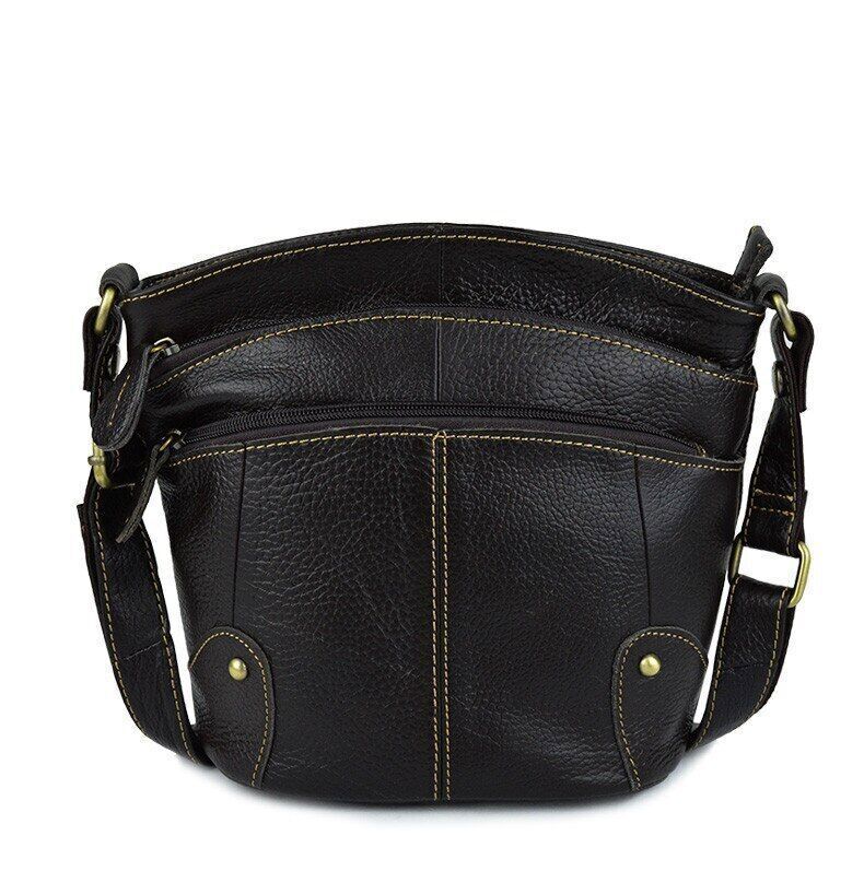 00% Cowhide Women Crossbody Bag Leather Messenger Bags Ladies Shoudler 2023