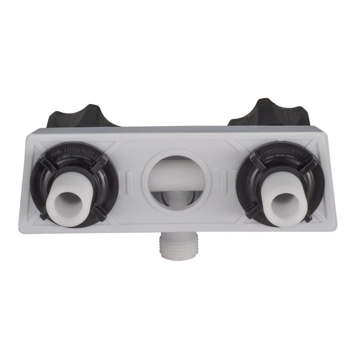 RV Camper Shower Valve Diverter 4inch w/Dual Knobs Plastic Left Handle Compact