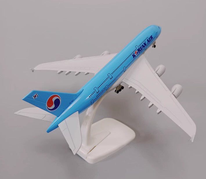 20CM KOREAN AIR AIRBUS A380-800 HL7621 Passenger Aircraft Diecast Airplane Model
