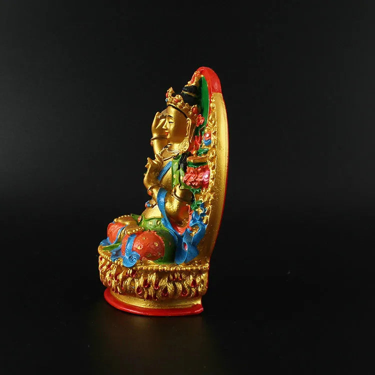 Manjushri Puxian Statue Buddha Statue Offering Supplies Resin Crafts Home Decor