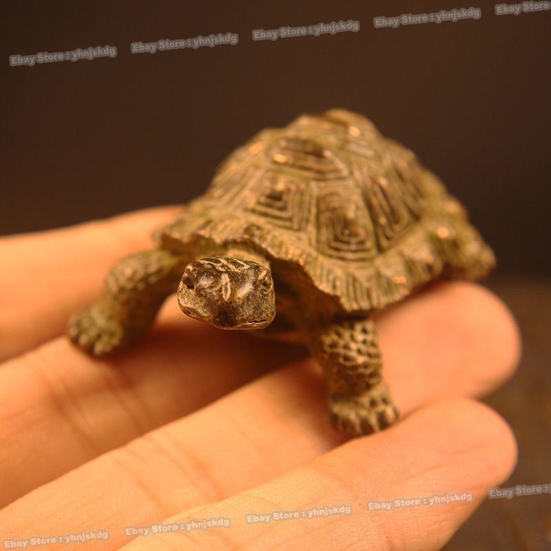 Antique Bronze Longevity Turtle – Auspicious Garden & Tea Table Decor