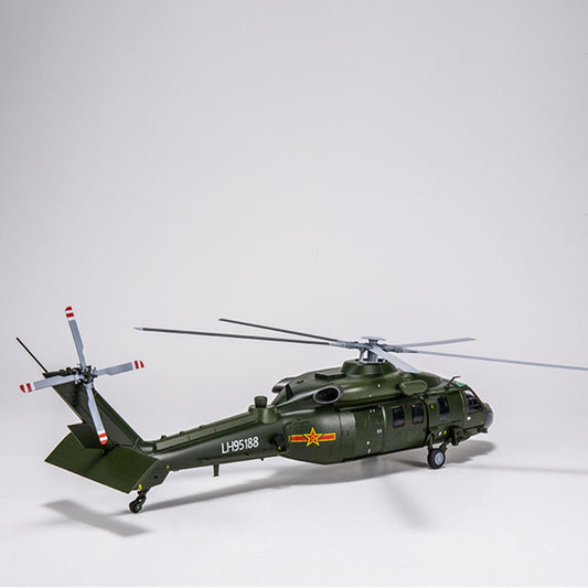 1/72 Armed Straight 20 Helicopter Diecast Model Z-20 Aircraft Military Display B