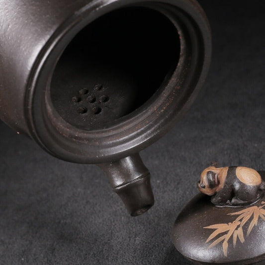 Chinese Yixing Purple Clay Teapot Tea Set Pot Zisha Ceramic Cute Decor Figurine