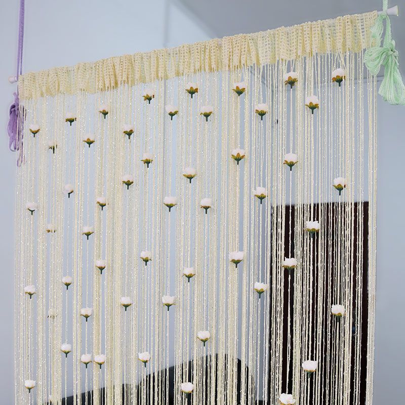 Door String Curtain French Window Thread Rope Left And Right Biparting 200x100cm