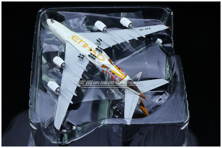 1:400 JC Wings ETIHAD AIRBUS A380 Passenger Airplane Diecast Aircraft Model