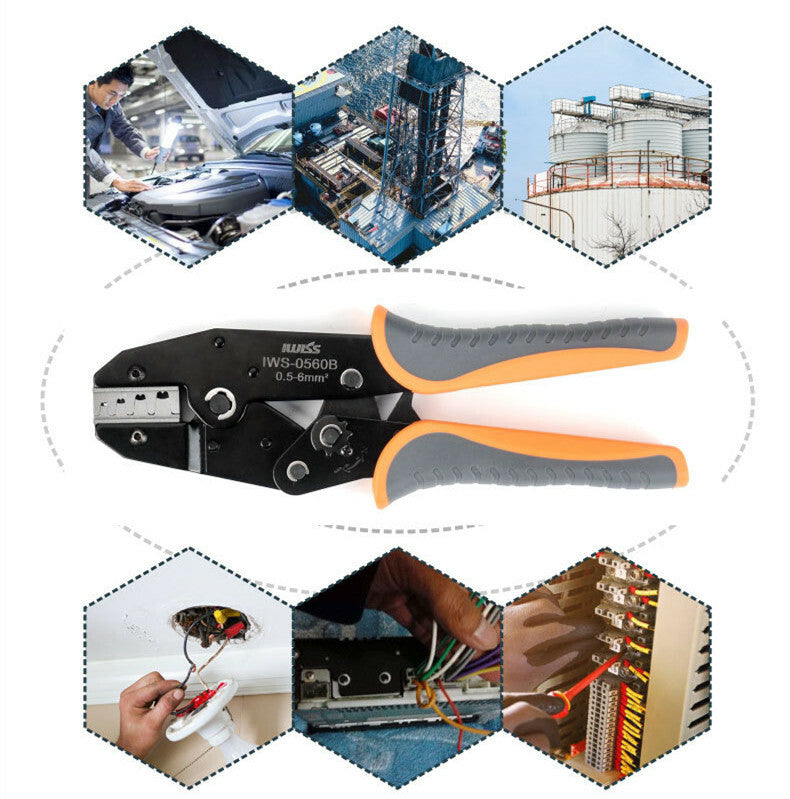 IWISS IWS-0560B 0.5-6MM2 Crimping Tool for 454A 454B 454C Crimper Pliers