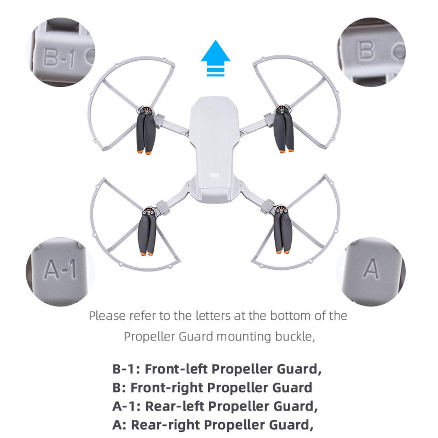 Propeller Prop Guard Wing Protective Cover For DJI Mini 2 Mavic Mini SE Drone
