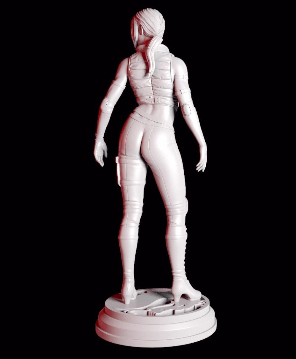 1/24 resin figure model 3D printing of fantasy female warriors Unassembled