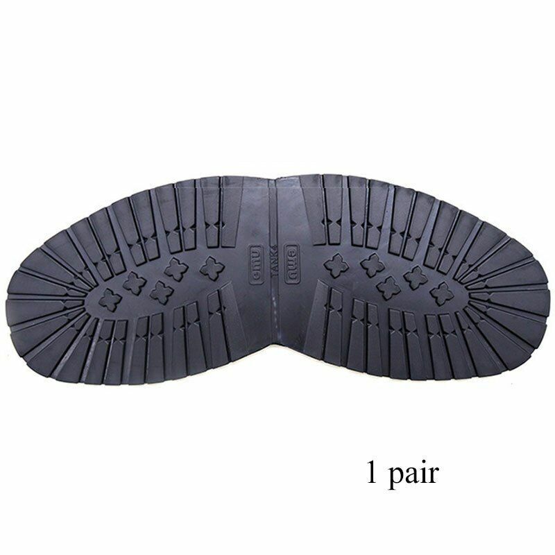 Men Shoe Soles Thick Non-Slip DIY Replacement Repair Rubber Outsoles 18.2x12.2cm