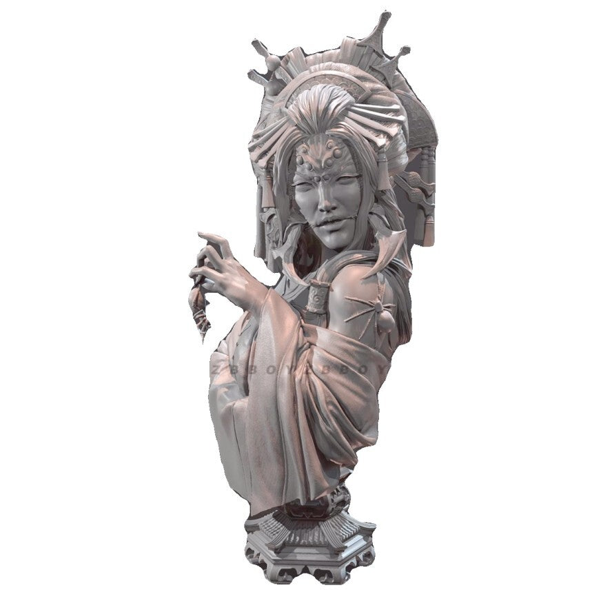 70mm resin bust figure model Bust of Spider Demon Concube 3D print unassembled