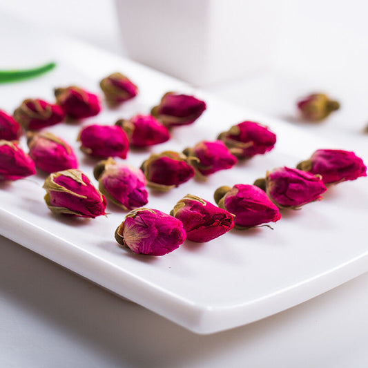 Chinese Flower Red Rose Bud Tea,Aroma Dry flowers, Floral Herbal Blooming Tea