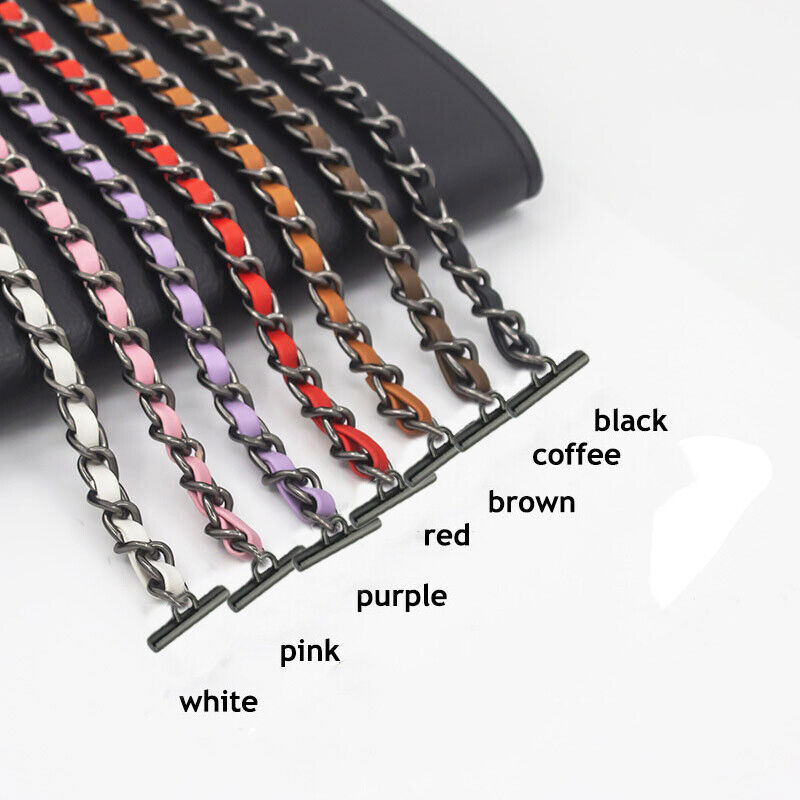 T Buckle Metal Purse Chain Strap Handle Shoulder Crossbody Bag Replacement