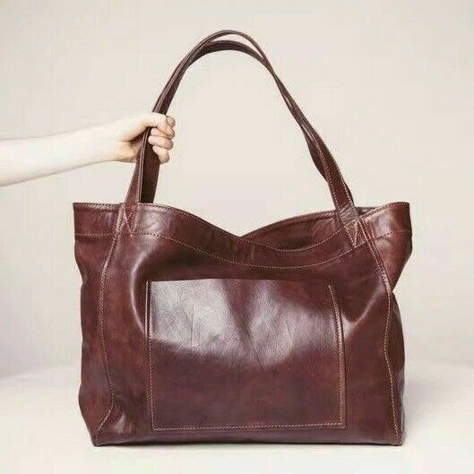 Women Extra Large Casual Soft Leather Handbag Shoulder Shopper PU Tote Bag ##
