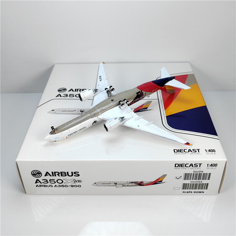 1:400 JC Wings ASIANA AIRLINES AIRBUS A350-900 Airplane Diecast Aircraft Model