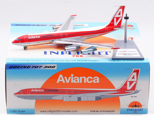 1:200 InFlight Avianca BOEING 707-300 Passenger Airplane Diecast Aircraft Model