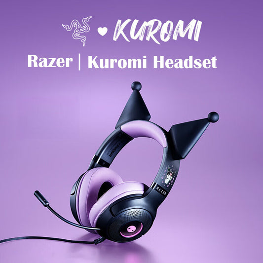 Razer x Sanrio Kuromi Wired Headset Headphone Limited Edition