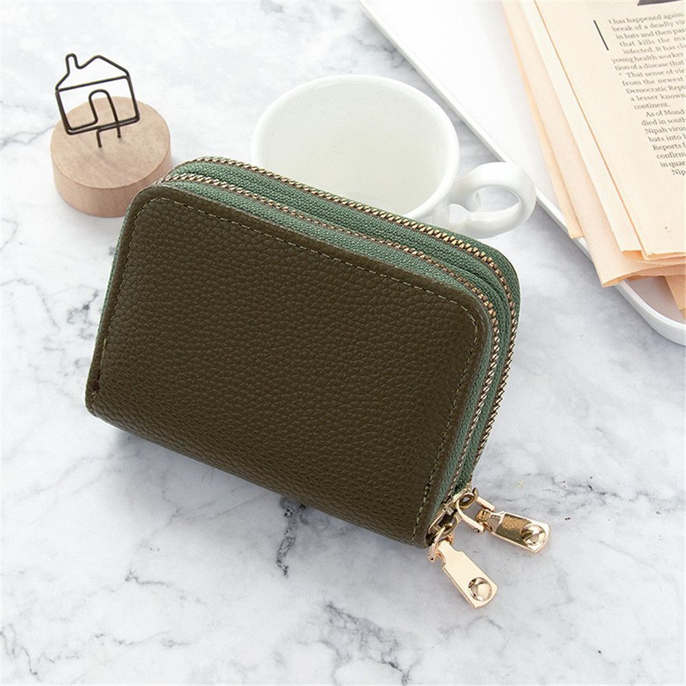 Wallet Coin Purse Synthetic Leather Zipper Card Holder Case Pocket Money Bag 1PC