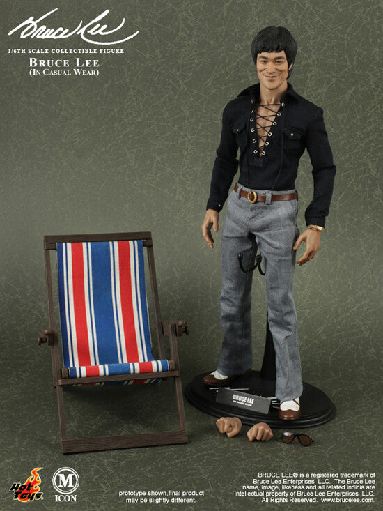 1/6 Scale Hot Toys Bruce Lee Collectible Figure (In Casual Wear)