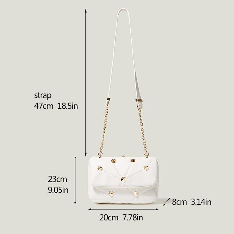 Fashion Crossbody Bag Women Shoulder Bag Luxury Leather Messenger Bag Small Flap