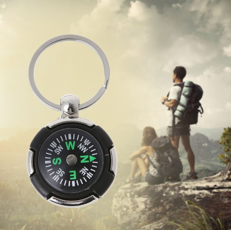 Outdoor Camping Hiking Mini Compass Navigator Portable Keychain Tool 7*3.5CM 1PC