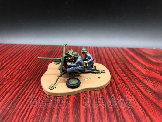 1/72 WWII Chinese National Army Anti-tank Gun &Soldiers Handpainted Model*6169