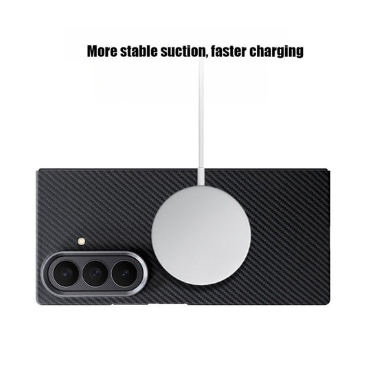 Samsung Zfold7 carbon fiber magnetic suction w26 anti drop protective cover (B)