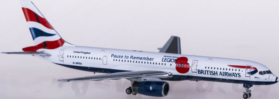 1:400 NG Model BRITISH AIRWAYS BOEING 757-200 Passenger Airplane Diecast Model