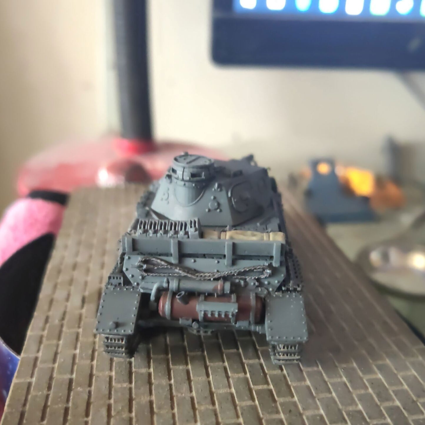 Homemade 1/72 German Main Battle Tank No.4 B/C Finished Model Static Ornament