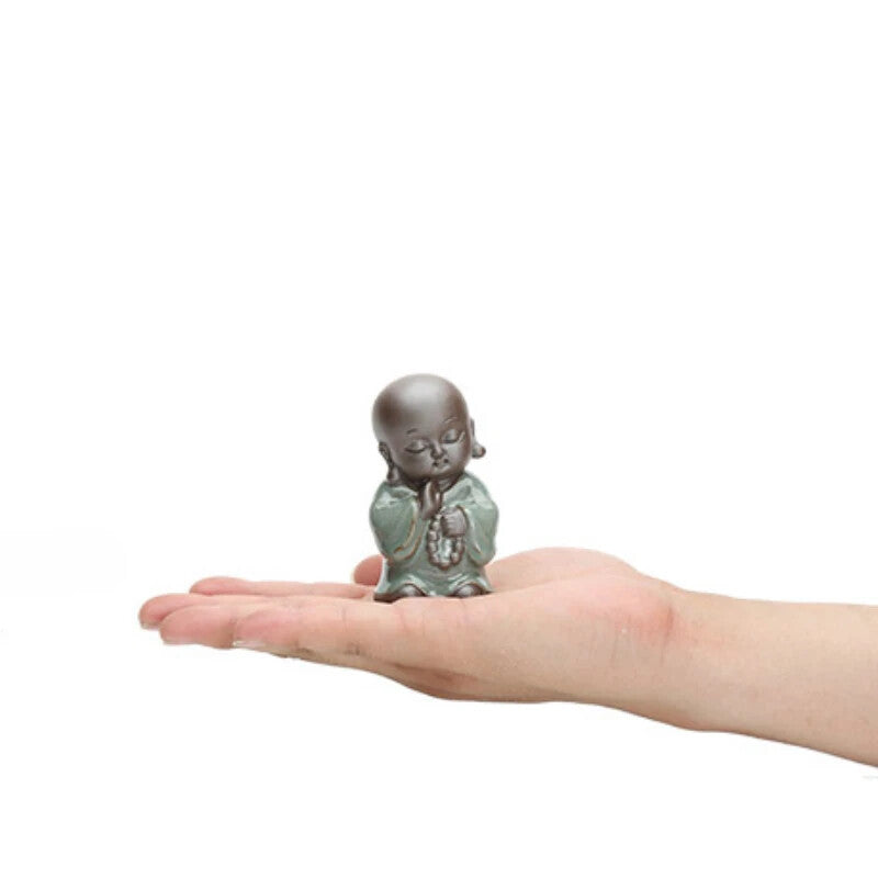 Boutique Ceramic Maitreya Buddha Tea Favorite Tea Table Decoration Purple Sand