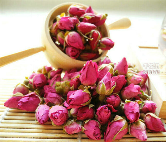 Dried Rose Buds Tea Organic First Class Fragrant Flower Tea Healthy Drink 50g